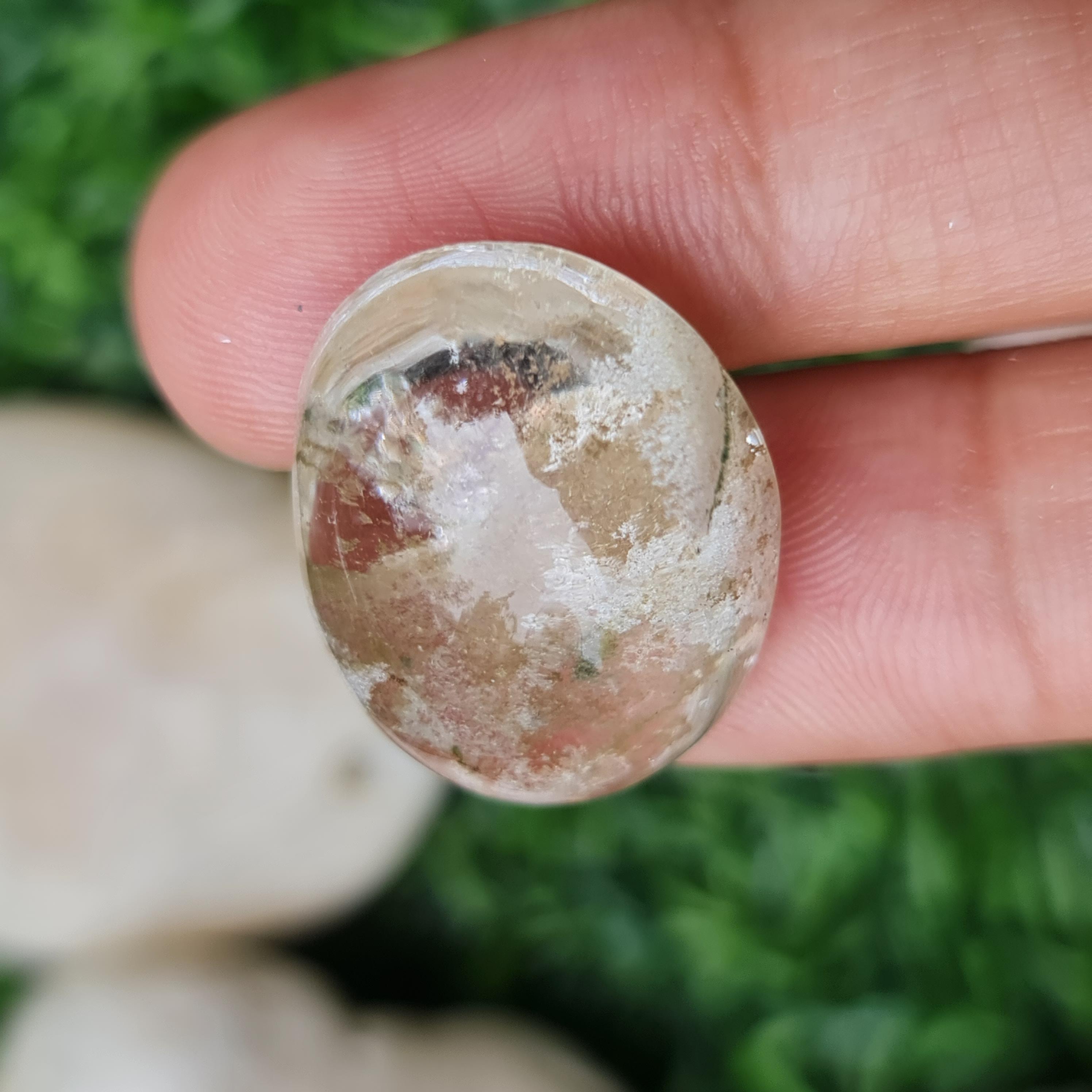 โป่งข่าม ควอตซ์ Rutilated Quartz 31.22 กะรัต Cts. พลอยแท้ อัญมณีมงคลประจําวันเกิด เครื่องประดับพลอย