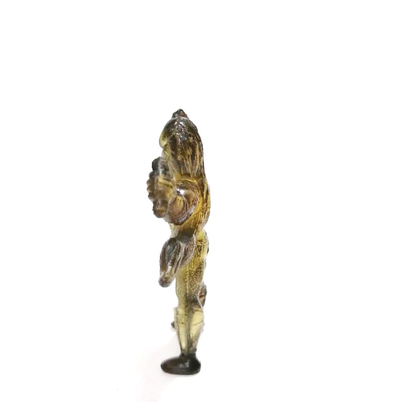 ตุ๊กตุ่นยางแอ๊นท์ เมกาโล่แมน สีเหลืองขนาด2-3นิ้ว เก่าเก็บตามสภาพ **มีรอย