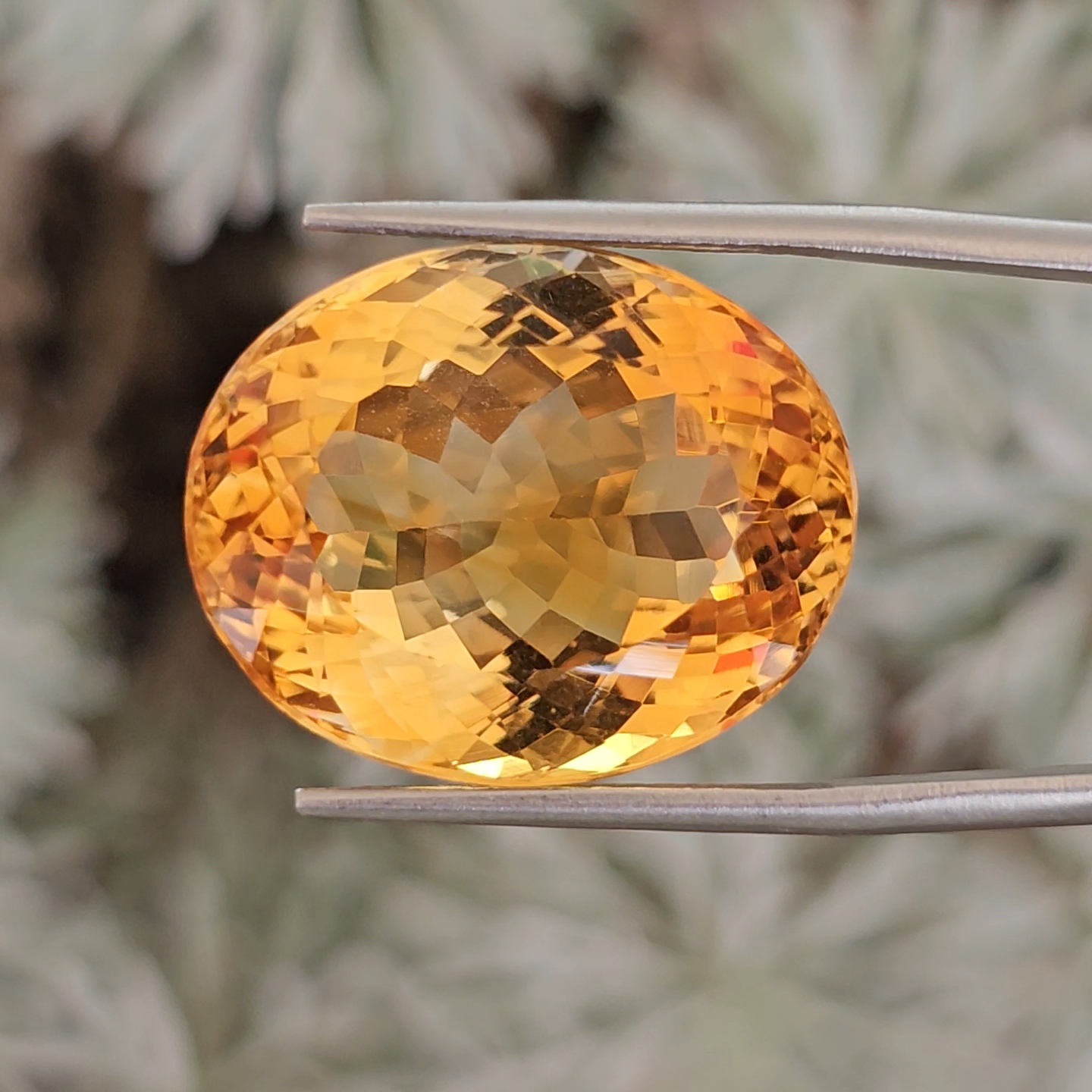 พลอย ซิทริน Citrine 32.66 กะรัต (Cts.) พลอยแท้ อัญมณีมงคลประจําวันเกิด เครื่องประดับพลอย