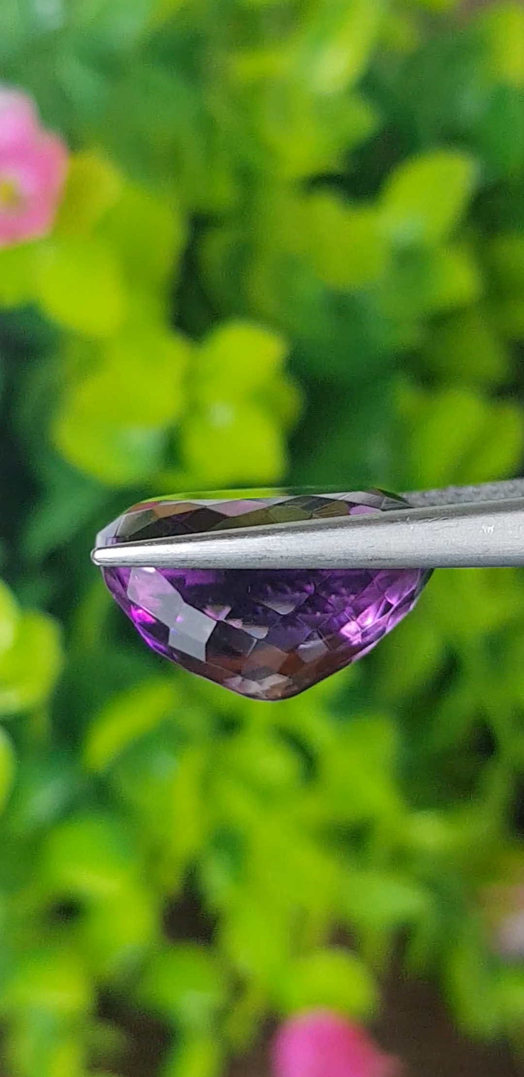 พลอย อเมทิส Amethyst 11.36 กะรัต (Cts.) พลอยแท้ อัญมณีมงคลประจําวันเกิด เครื่องประดับพลอย