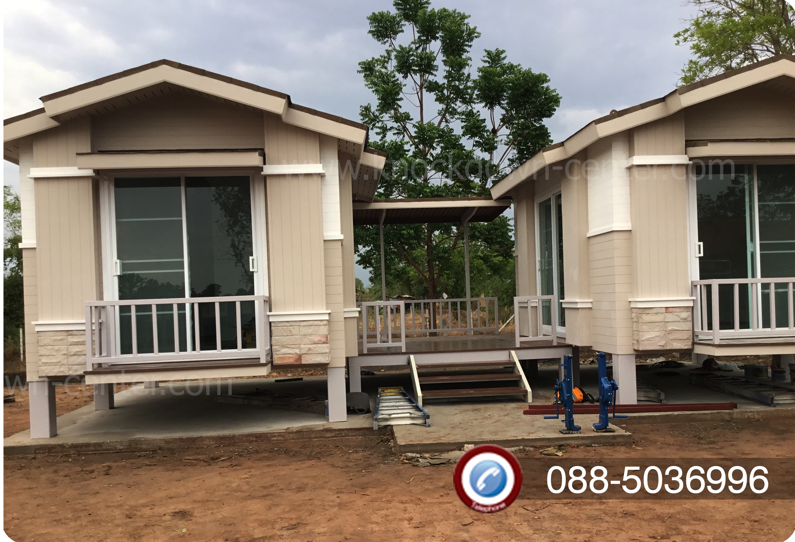 บ้านน็อคดาวน์ บ้านสำเร็จรูป Modern Classic Twin 0011