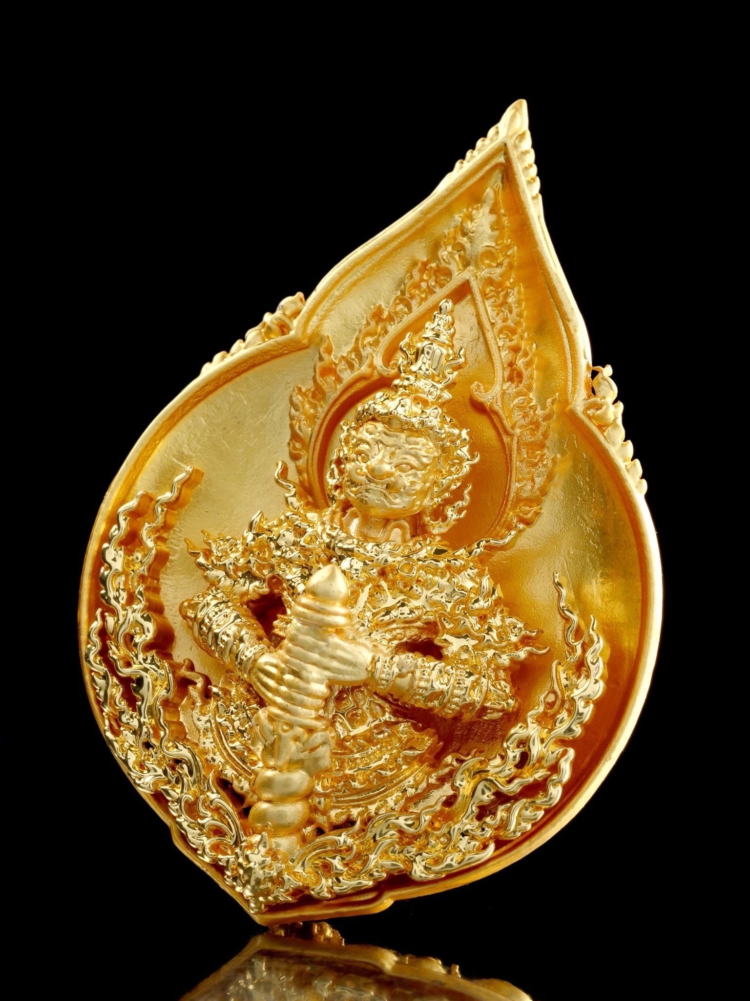 ท้าวเวสสุวรรณโณ รุ่น ทรัพย์มงคล รหัส5 เนื้อทองเทวาฤทธิ์ชุบทองคำแท้