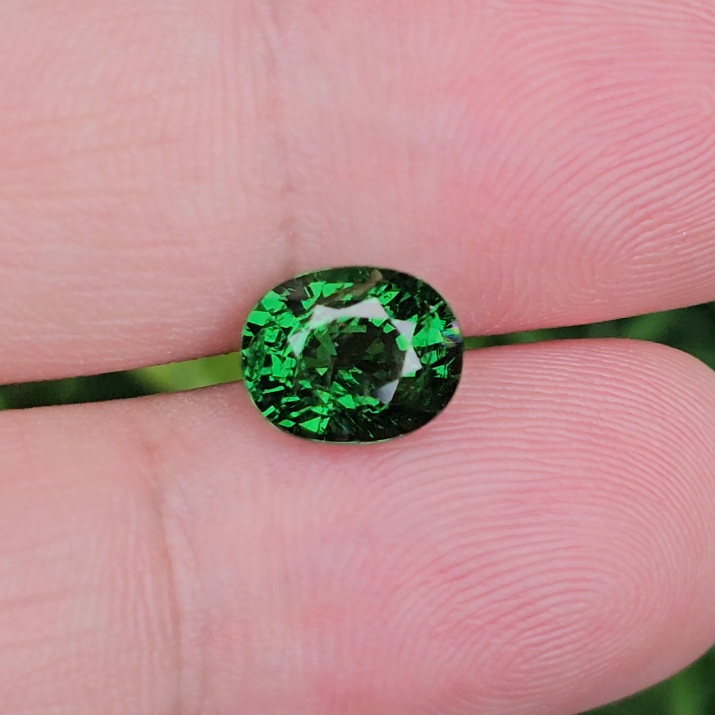 พลอย ซาโวไรท์ Tsavorite Garnet 2.98 กะรัต (Cts.) ดิบ Unheated อัญมณีมงคลประจําวันเกิด เครื่องประดับพลอย