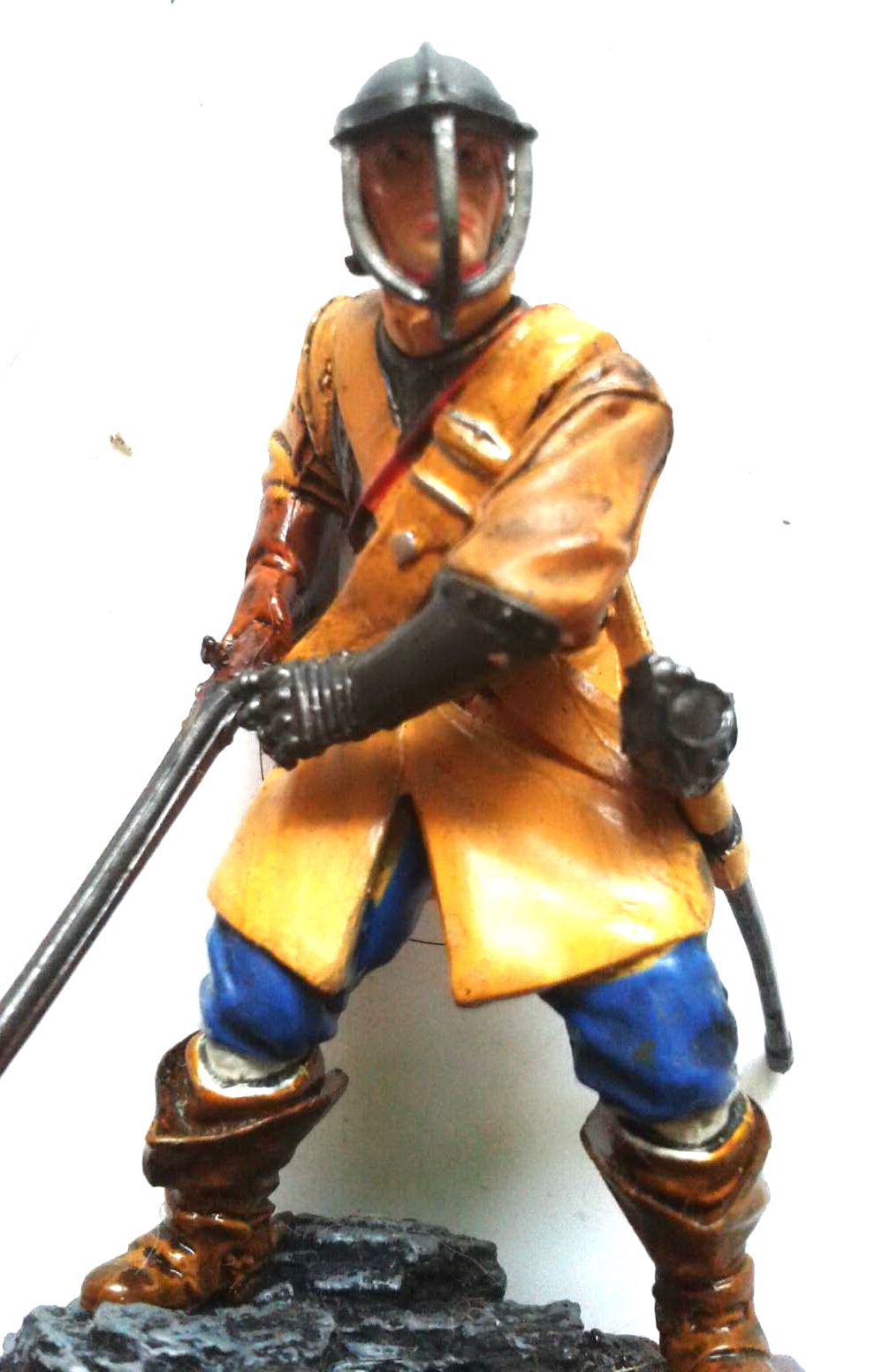 ของสะสม ฟิกเกอร์อนุสาวรีย์ทหารถือปืน ในช่วงศตวรรษที่ 17 Historical Figure Museum 40 Harquebusier 17th Century