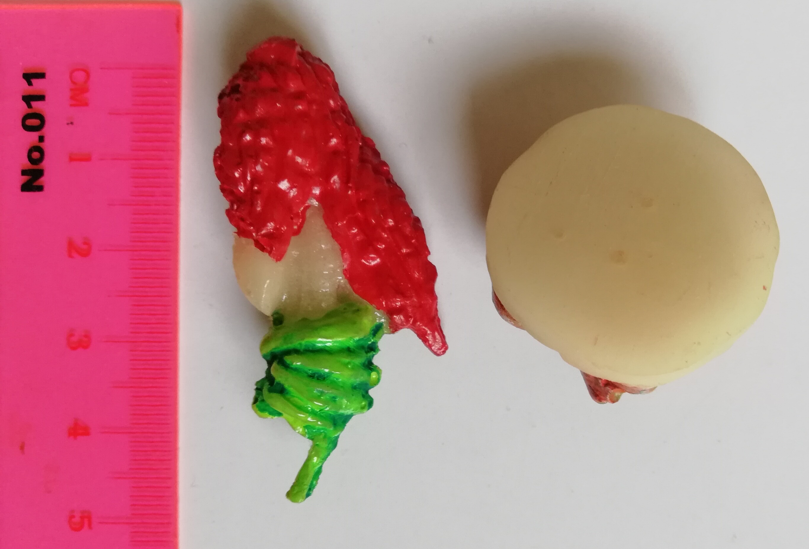 โมเดลแฮนด์เมด ซีรีย์ ผีกระสือ พร้อมฐาน, Thailand handmade toy, ghost model, Christmas serie, glow in the dark base