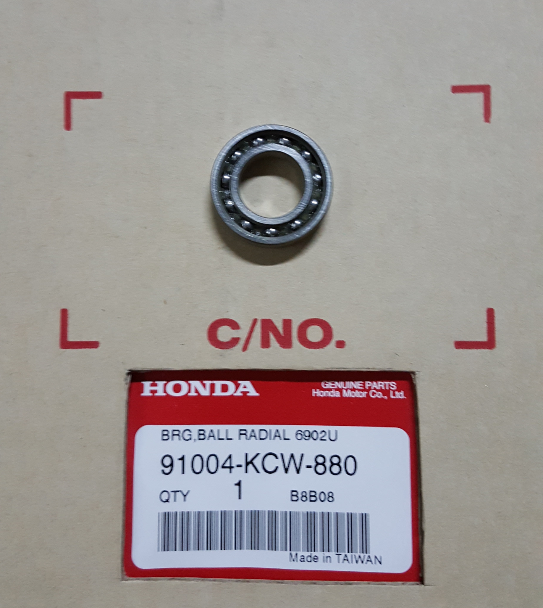 ลูกปืนพูลเลย์หลังขวา#6902U คลิก110BS,BK/สกุ๊บปี้ไอ/ซูมเมอร์X/K16