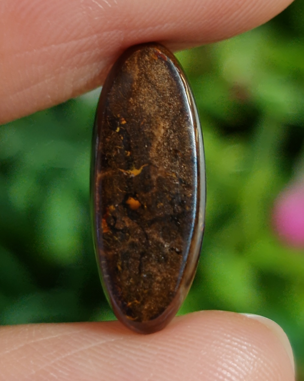 พลอย โบลเดอร์ โอปอล ออสเตรเลีย Australian Boulder Opal 6.60 กะรัต (Cts.) พลอยแท้ อัญมณีมงคลประจําวันเกิด เครื่องประดับพลอย