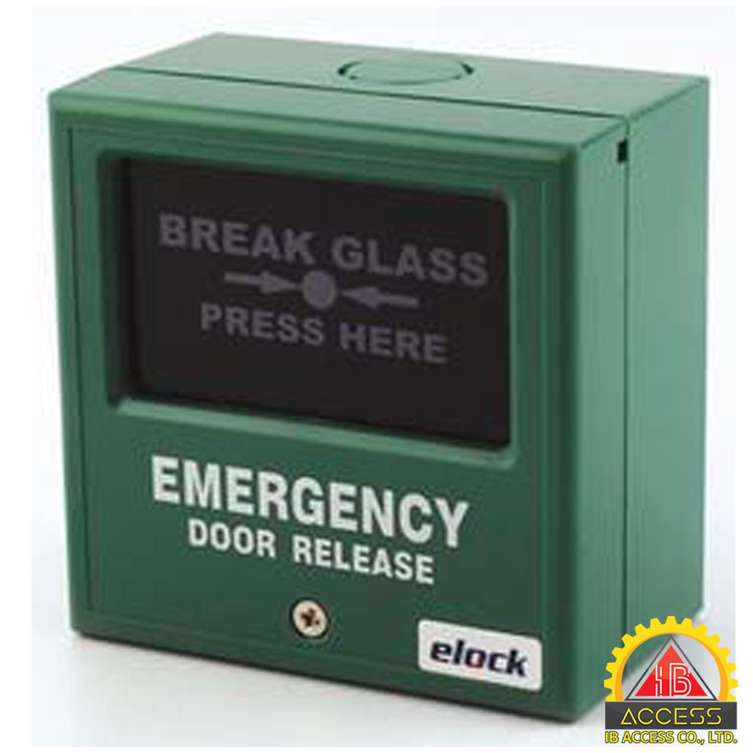 Emergency Break Glass ยี่ห้อ elock รุ่น EL-EB4G (สีเขียว)