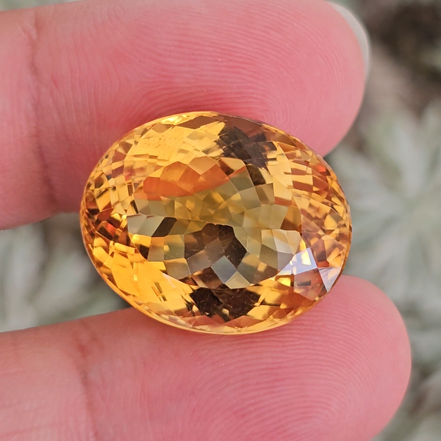 พลอย ซิทริน Citrine 32.66 กะรัต (Cts.) พลอยแท้ อัญมณีมงคลประจําวันเกิด เครื่องประดับพลอย
