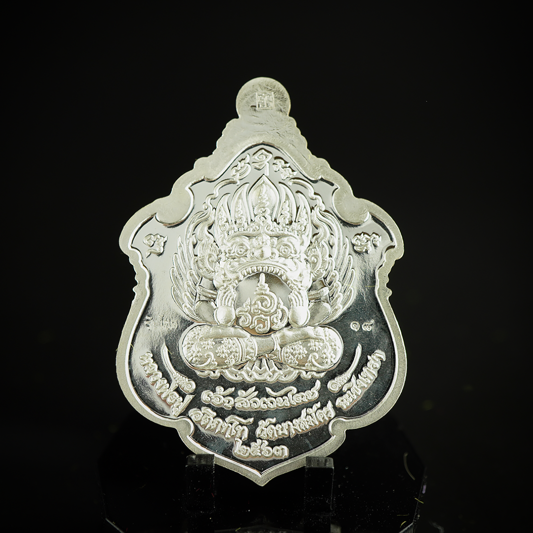 พญาครุฑเจ้าสัวเวนไตย ( รหัส 4 ) เนื้อเงินแท้ลงยา