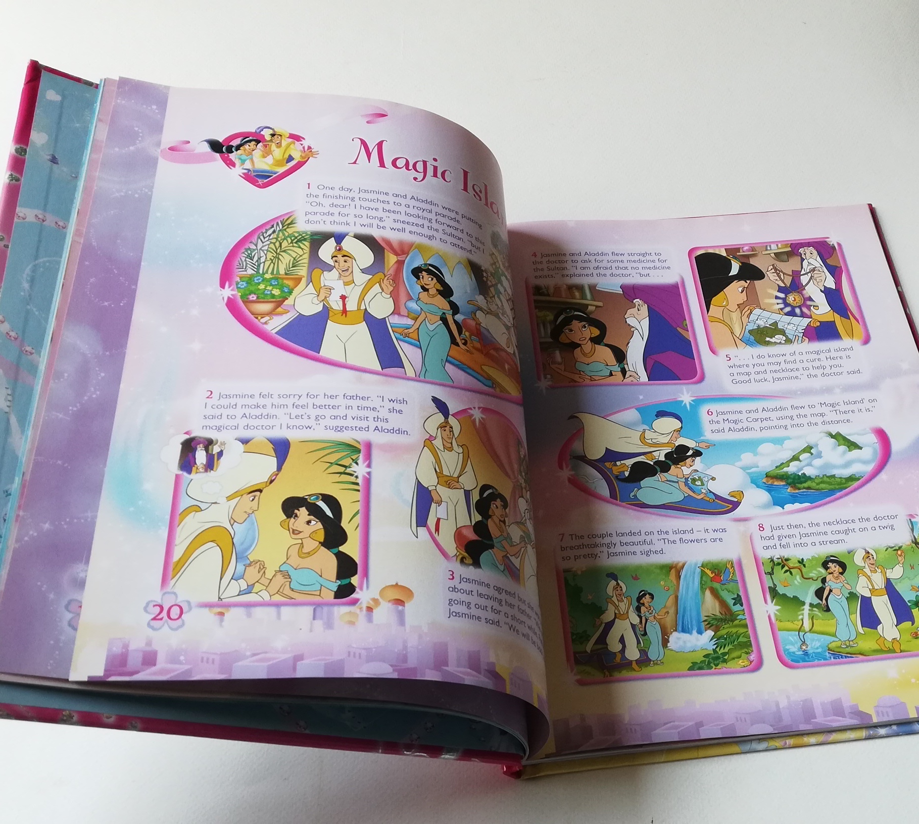 มีหลายภาพ,หนังสือภาพสวย เล่มใหญ่ ปกแข็ง นิทานและเกมส์ เจ้าหญิงดิสนีย์ ภาษาอังกฤษ Disney Princess Annual 2010 :- สโนไวท์ ออโรร่า ซินเดอเรลล่า แอเรียล แบลล์ และ จัสมิน จาก อลาดิน