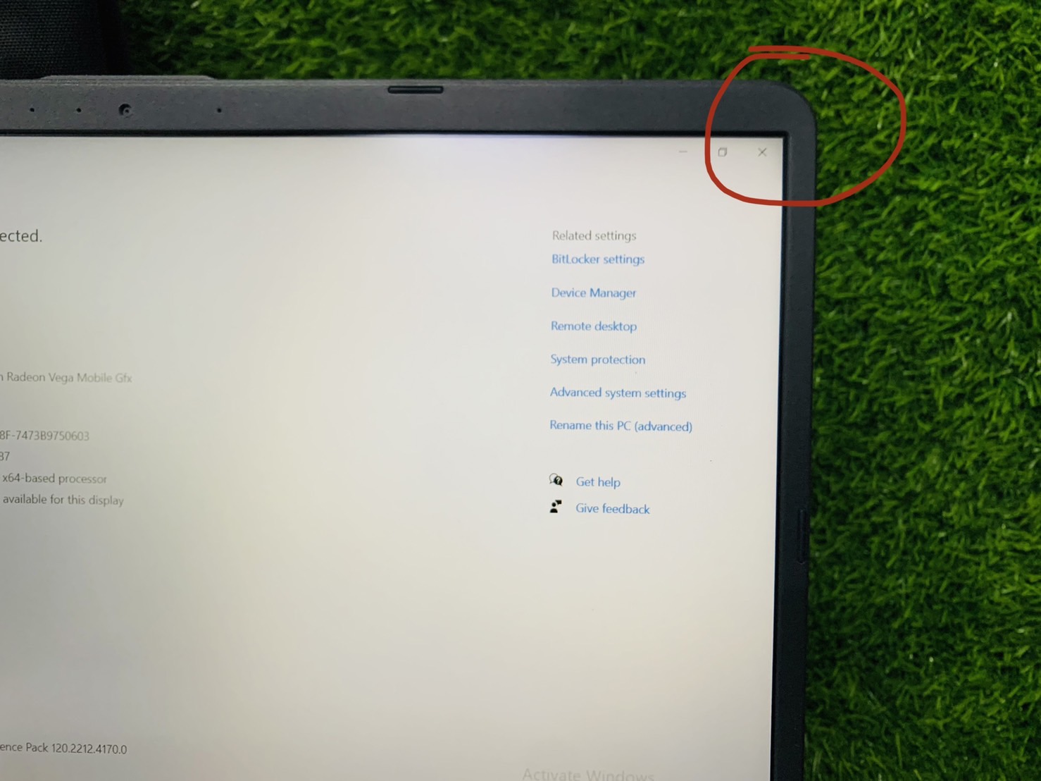 โน๊ตบุ๊ค Notebook Asus X505Z - 15.6 inch - จอเบิร์นมุมขวาบน สินค้ามีประกัน