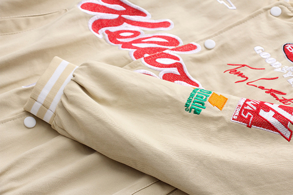 Bomber Jacket เสื้อแจ็คเก็ตกันลมกันหนาว แต่งปักลายการ์ตูนน่ารัก (12350LM)