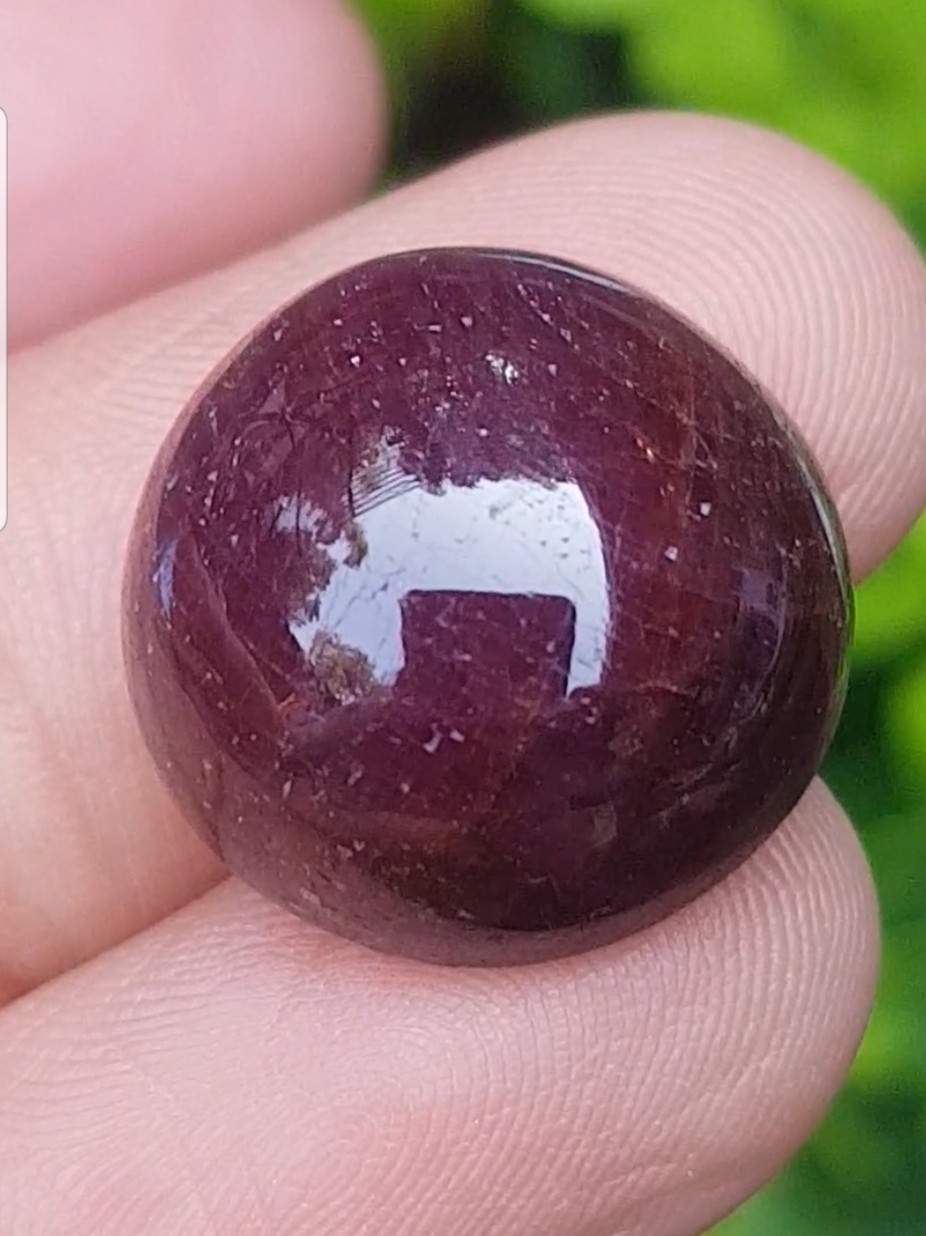พลอย ทับทิม (Ruby Sapphire) 27.445 กะรัต (Cts.) ดิบ พลอยแท้ อัญมณีมงคลประจําวันเกิด เครื่องประดับพลอย