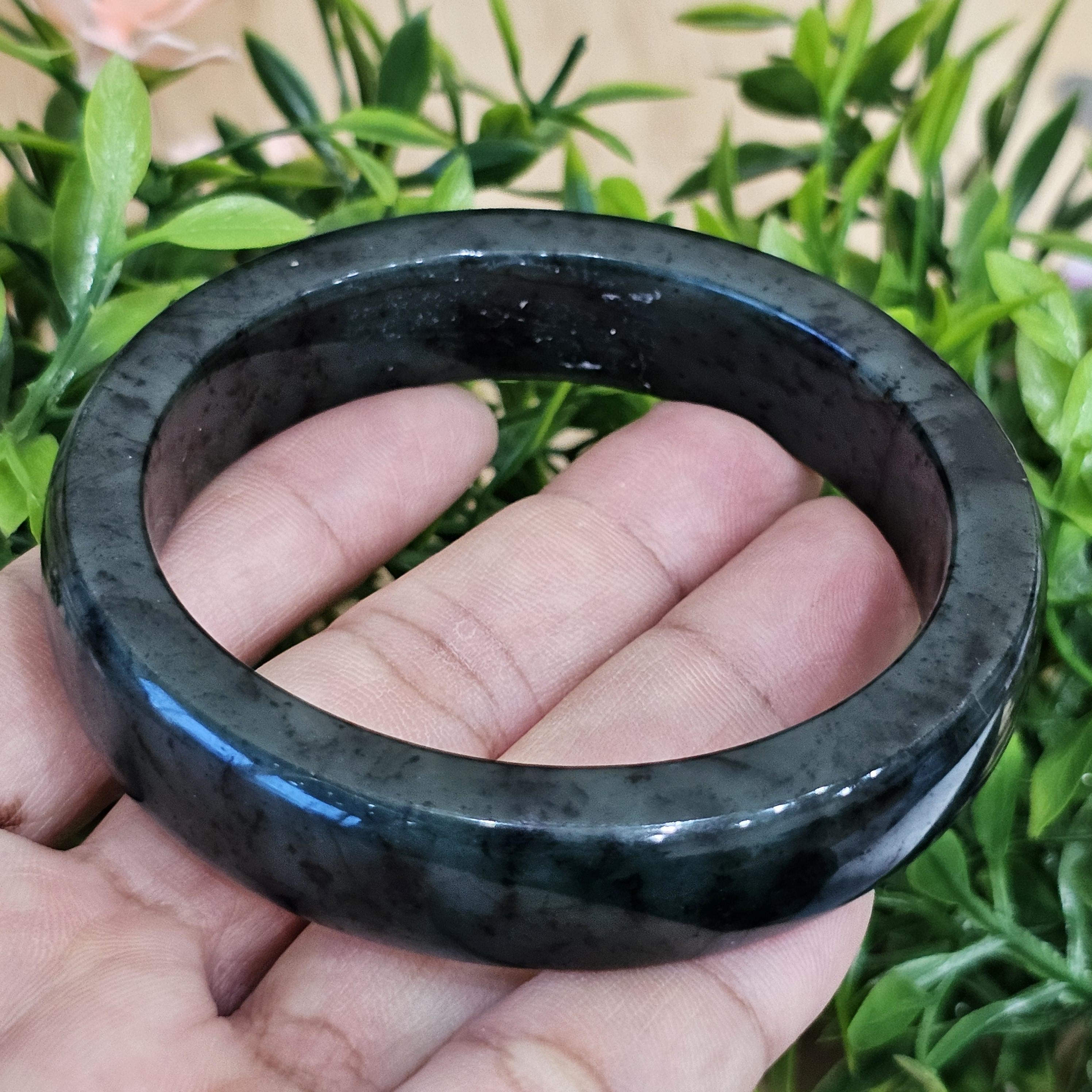 หยก พม่า แท้ Jade กำไลหยก (Jadeite bracelet) พม่า (Myanmar) 58.5 มม.