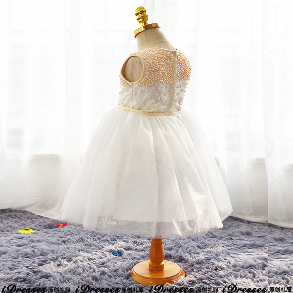 Pre-Order ชุดเจ้าหญิง Tutu สีขาว ฟูฟ่อง ตกแต่งด้วยไข่มุก สวมใส่สบาย