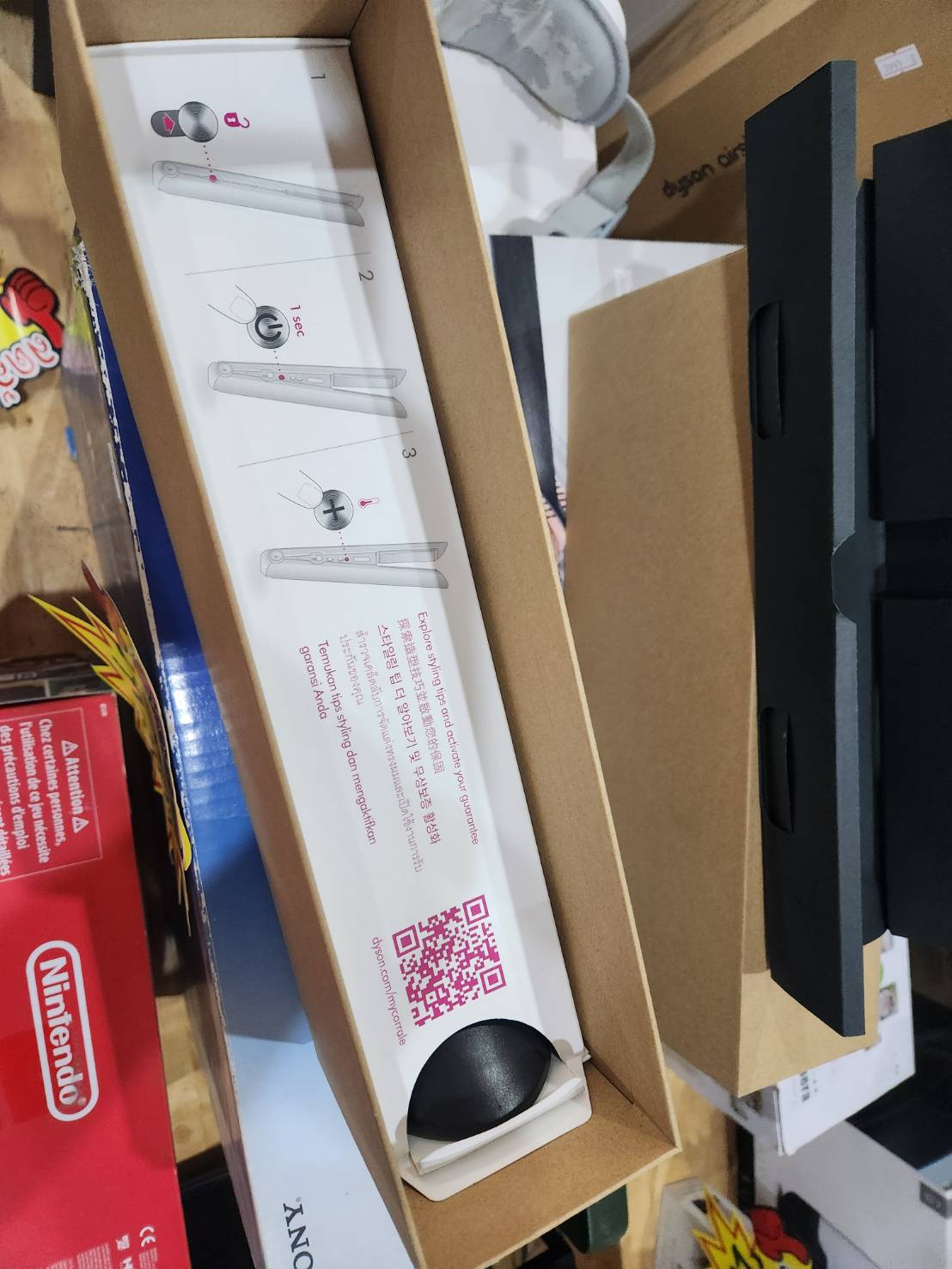 เครื่องหนีบผม Dyson Corrale+Adapter+แท่นชาร์จ มือสองสภาพเหมือนใหม่เลย