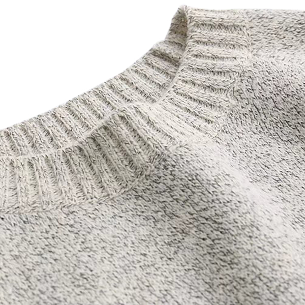 เสื้อไหมพรมวูลหนานุ่มตัวยาว แต่งกระเป๋าคู่ปักลายแมวน่ารัก (12348LM)