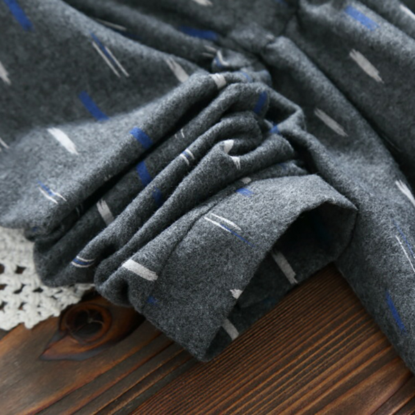 เดรสเชิ้ตแฟชั่นญี่ปุ่น แขนยาว เอวผูกจั๊ม (12297LM)