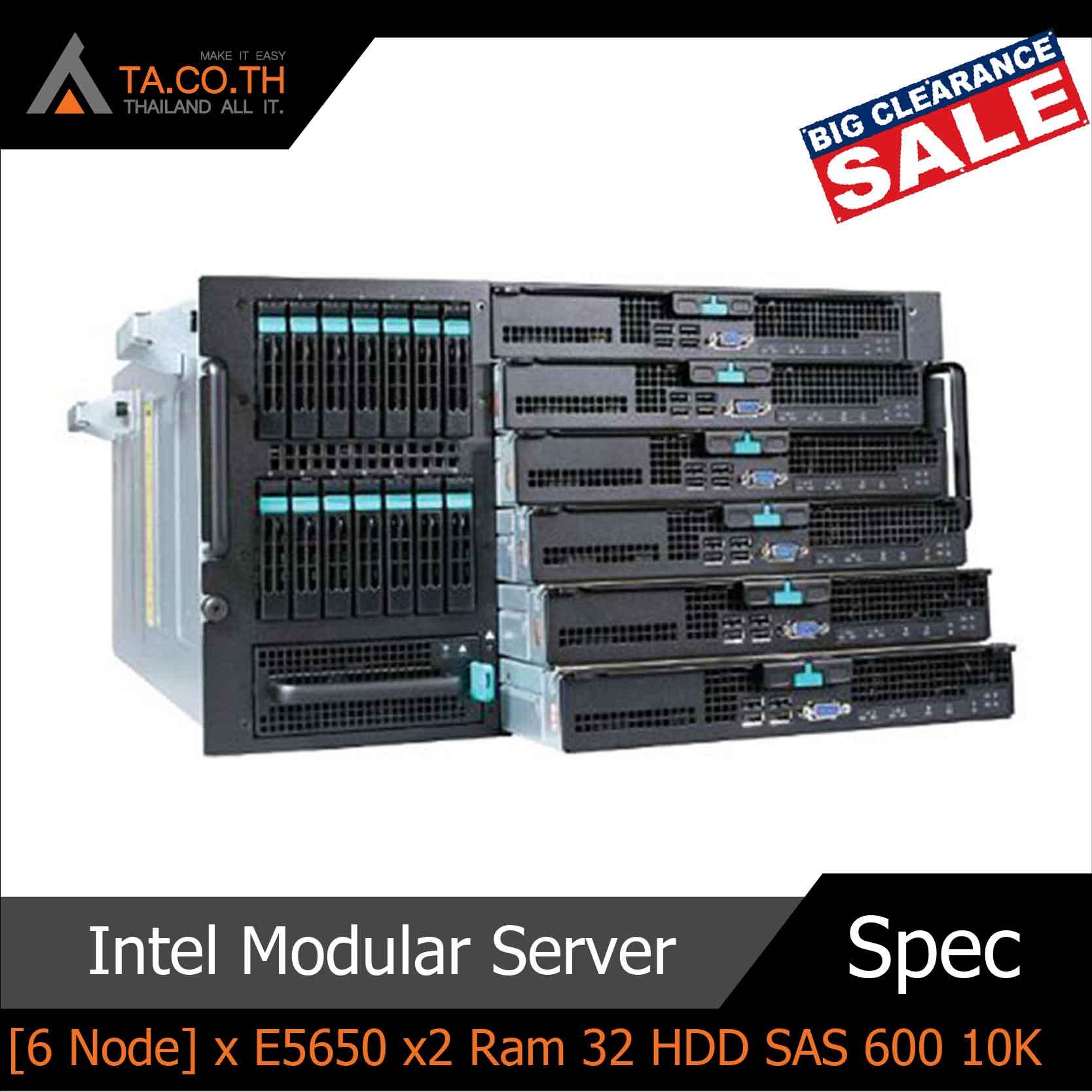 Intel Modular Server 6 Node Server ซื้อเครื่องเดียวเหมือนได้ 6 Server