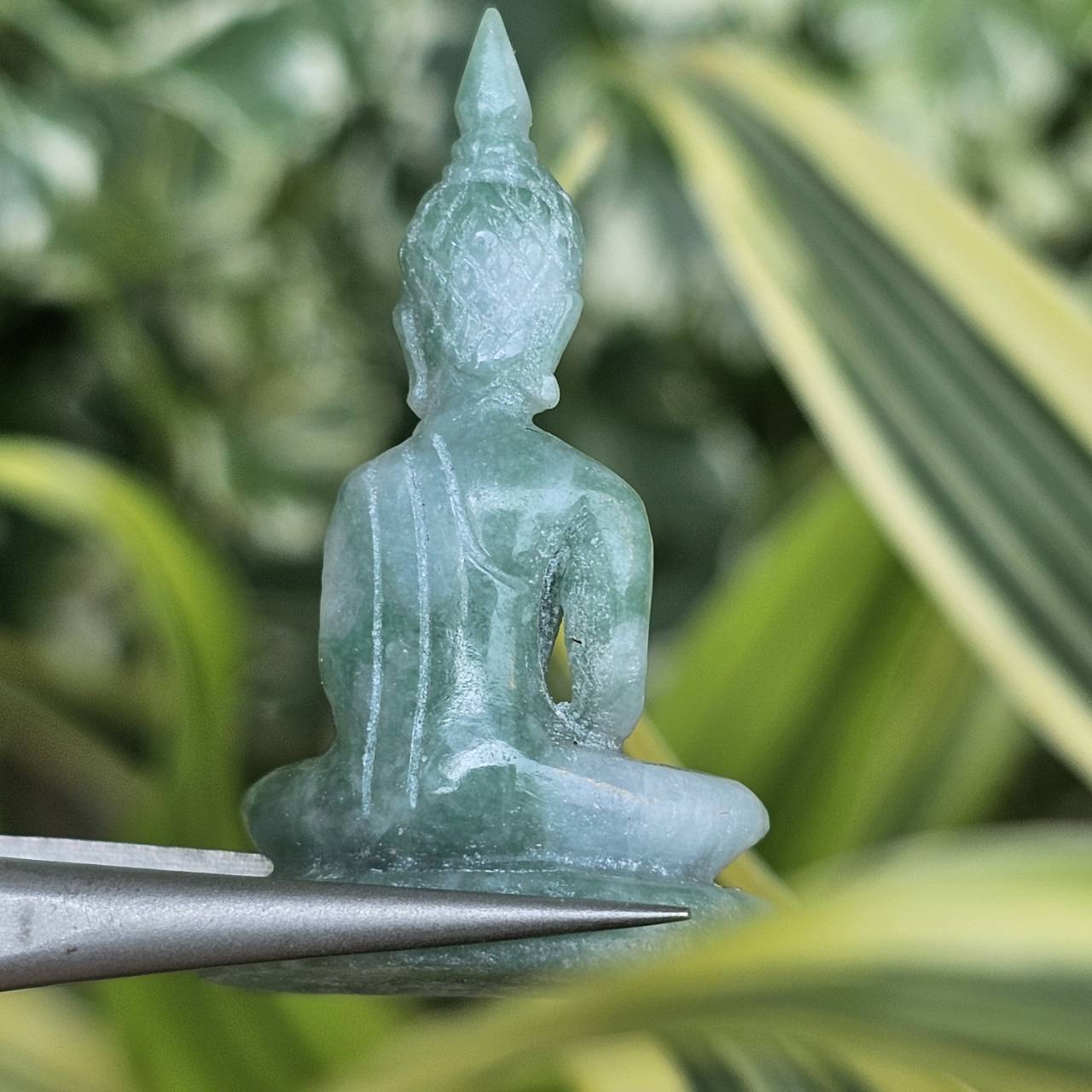 หยก แกะสลัก รูป พระ (Burmese jadeite) 26.45 กะรัต (cts.) หยก พม่า แท้