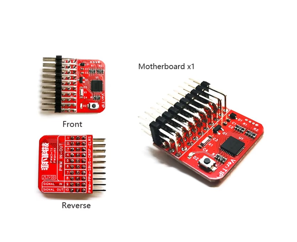 ตัวแปลงสัญญาณ ELRS/SBUS/PPM/DBUS ออกเป็น PWM 8ch เพื่อต่อ Servo หรือ ESC ใช้งานแบบรีซีฟ PWM ปกติ