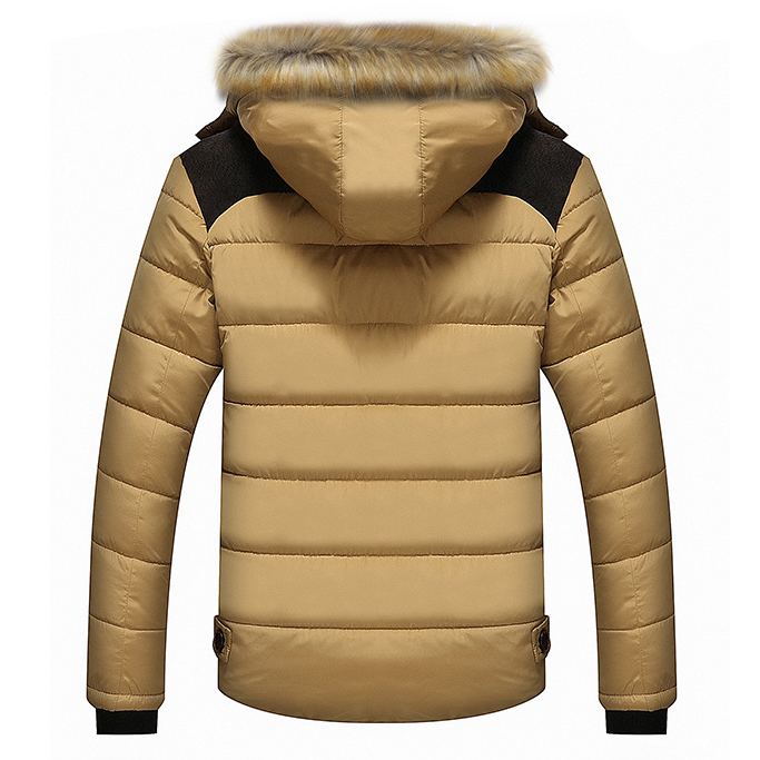 เสื้อโค้ทผู้ชาย รุ่นหนาบุซับขนแต่งฮู้ดเฟอร์ถอดได้ (10141MM)