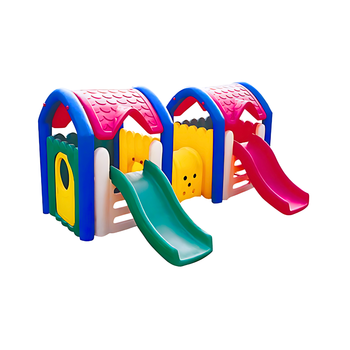 บ้านของเล่น บ้านเเฝดสองสไลด์ Twin Slide House