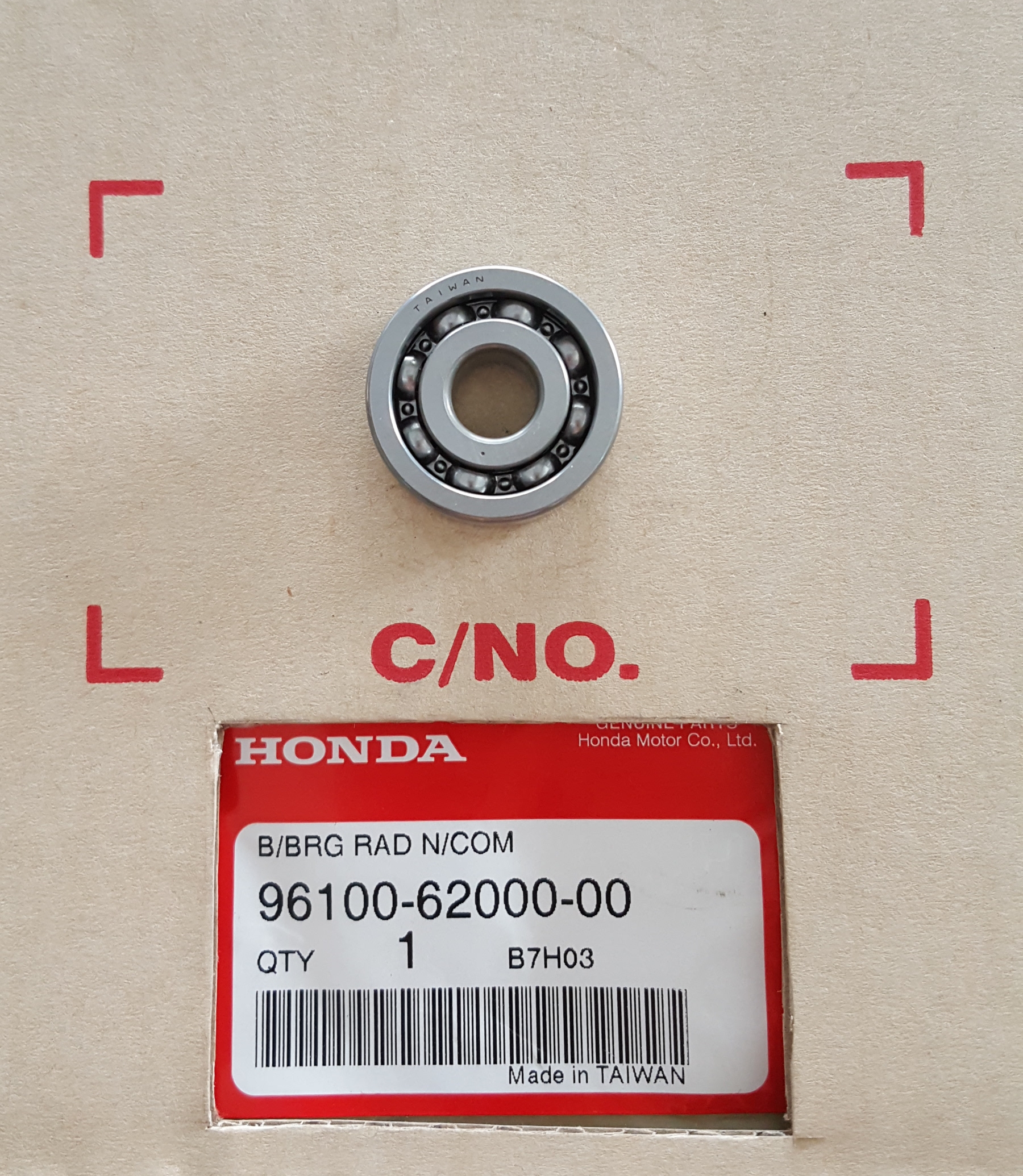 ลูกปืนกดคลัทช์หลัง(#6200)C100P/เวฟ100,110/เวฟ110ไอ/ดรีม110ไอ/CZI/MSX125ฯลฯ