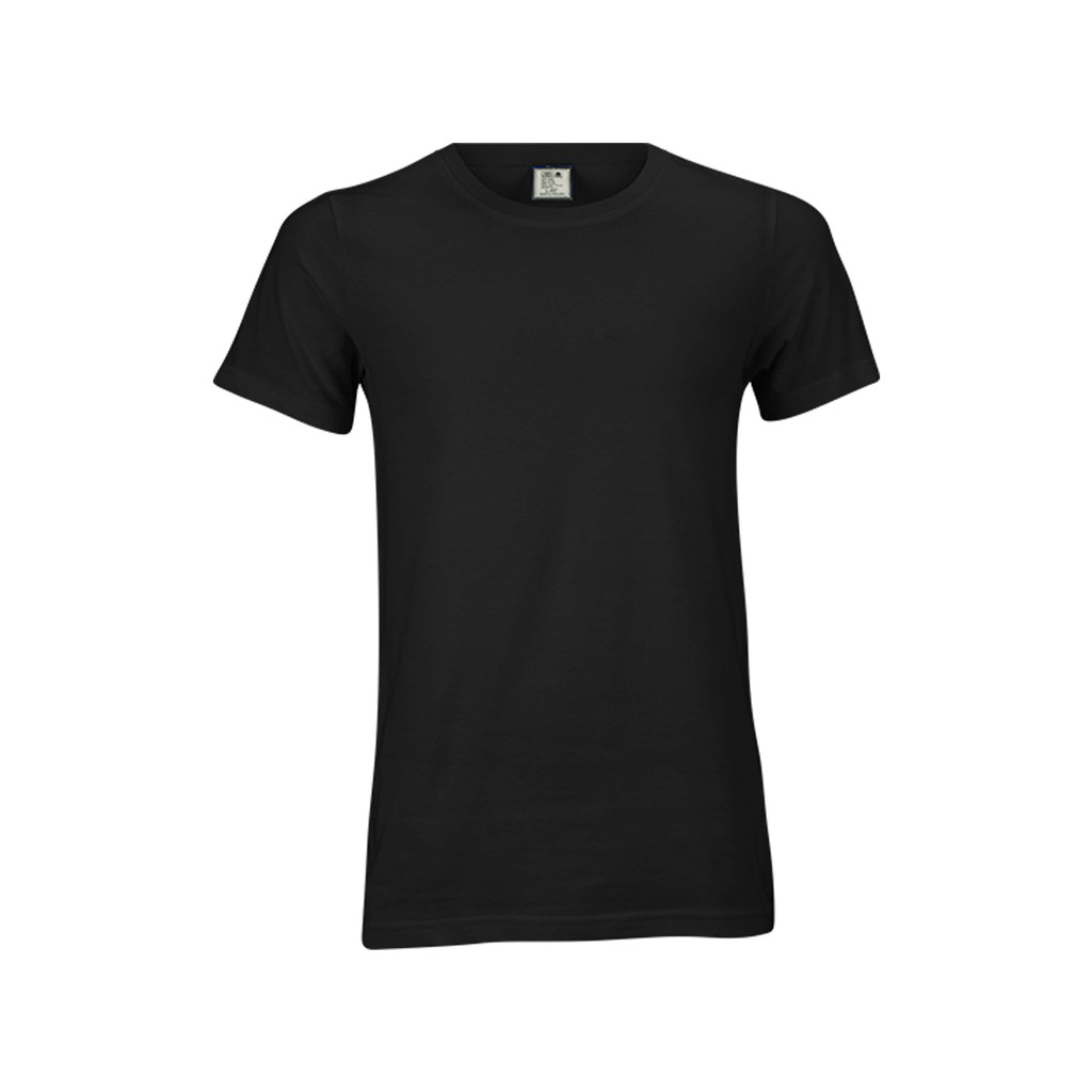 เสื้อยืด OV101 คอกลม ผ้าCotton100% 32 เนื้อนุ่ม ใส่สบาย สีดำ