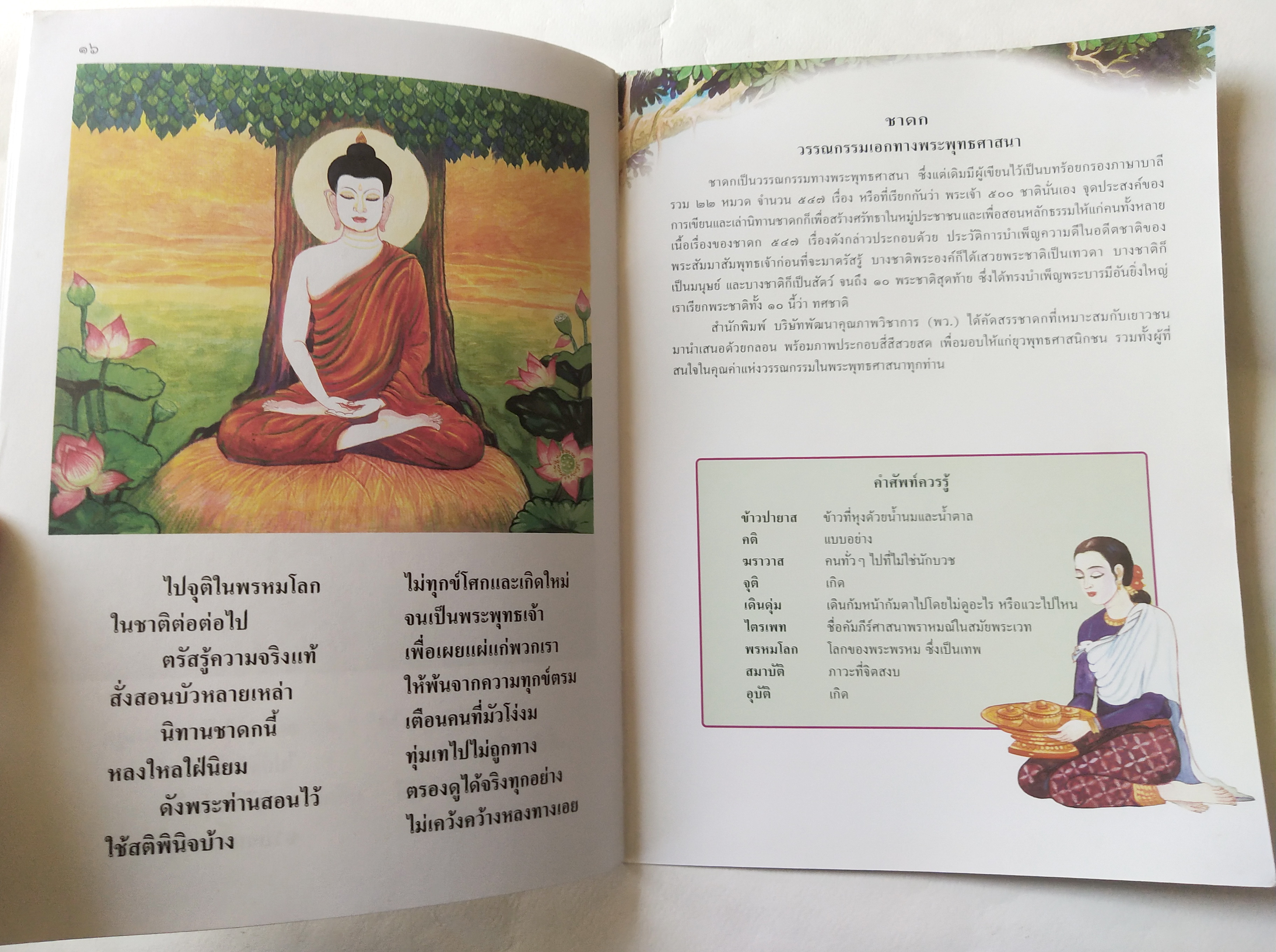 หนังสือภาพสวย มีตำหนิโปรดตรวจสอบทุกภาพ หนังสือภาพ ชุด นิทานชาดก เรื่อง บูชาไฟ เขียนเรื่องโดย บุษบง โควินทร์ เขียนภาพโดย สงคราม คงสมฤทธิ์ พิมพ์ครั้งที่ 4 กรกฎาคม 2548