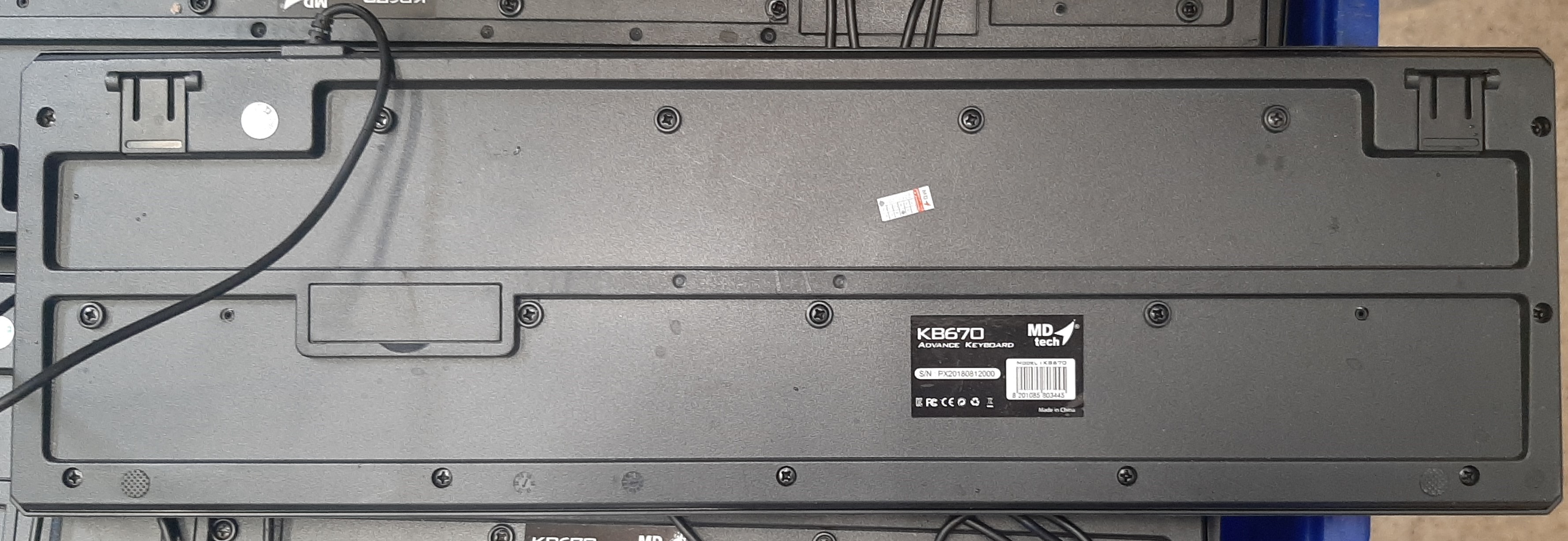 Keyboard USB MD-TECH (KB-670) Black มือสอง พร้อมเม้าส์คละรุ่น มีประกัน