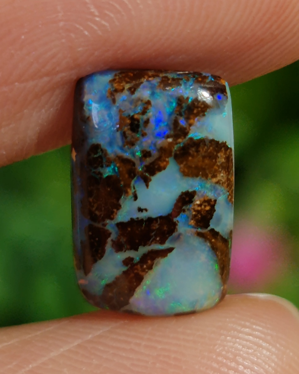 พลอย โบลเดอร์ โอปอล ออสเตรเลีย Australian Boulder Opal 2.80 กะรัต (Cts.) พลอยแท้ อัญมณีมงคลประจําวันเกิด เครื่องประดับพลอย