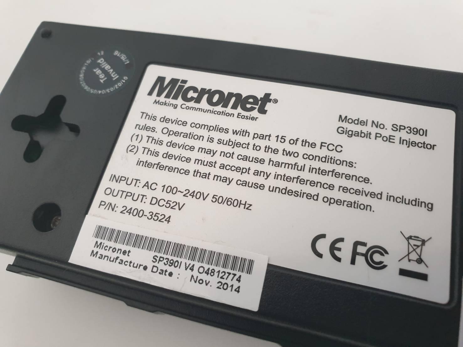 Micronet 1Port Poe Injektor