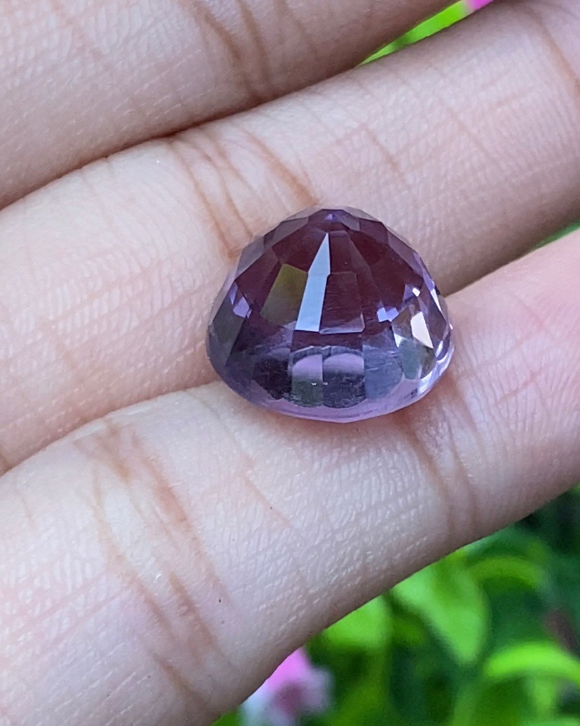 พลอย อเมทิส Amethyst 9.88 กะรัต (Cts.) พลอยแท้ อัญมณีมงคลประจําวันเกิด เครื่องประดับพลอย