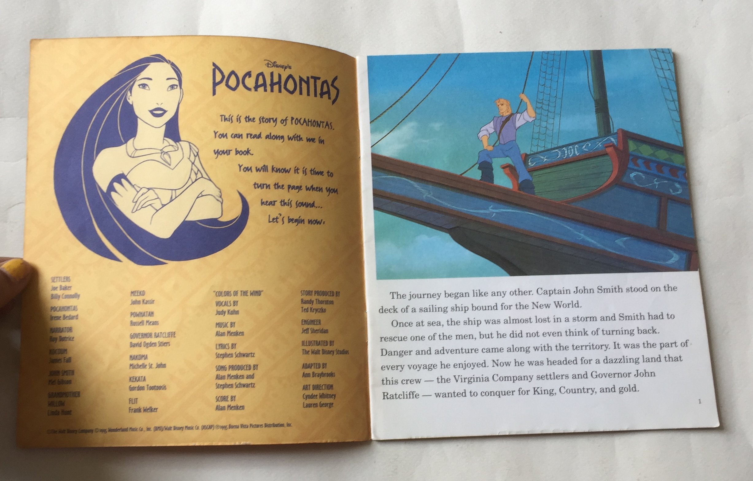 หนังสือนิทานเก่าจากเจ้าหญิงดิสนีย์ มีหลายภาพ,โพคาฮอนตัส Pocahontas