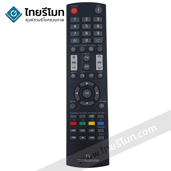 รีโมททีวี Panasonic รุ่นTZZ00000009A