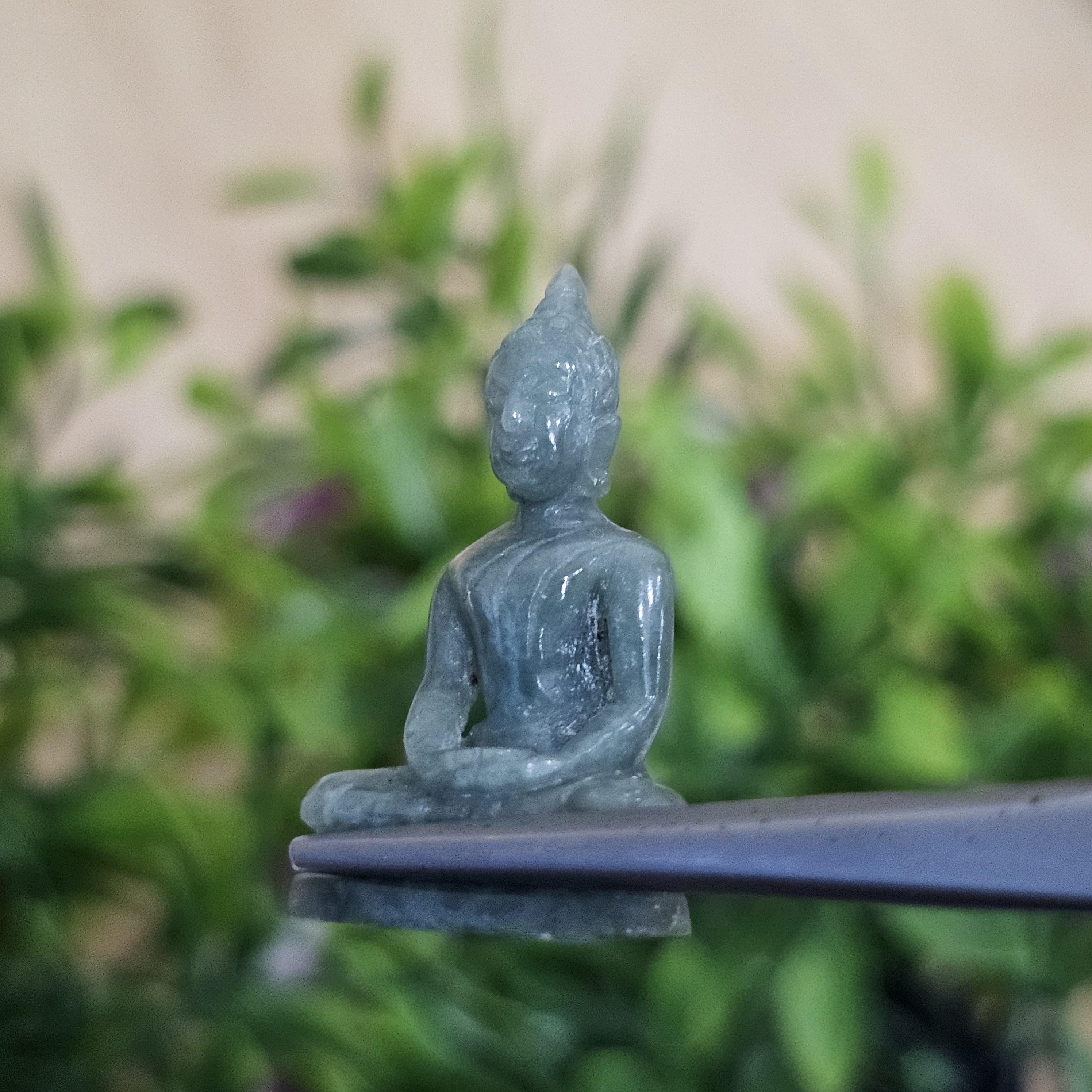 หยก แกะสลัก รูป พระ (Burmese jadeite) 19.12 กะรัต (cts.) หยก พม่า แท้