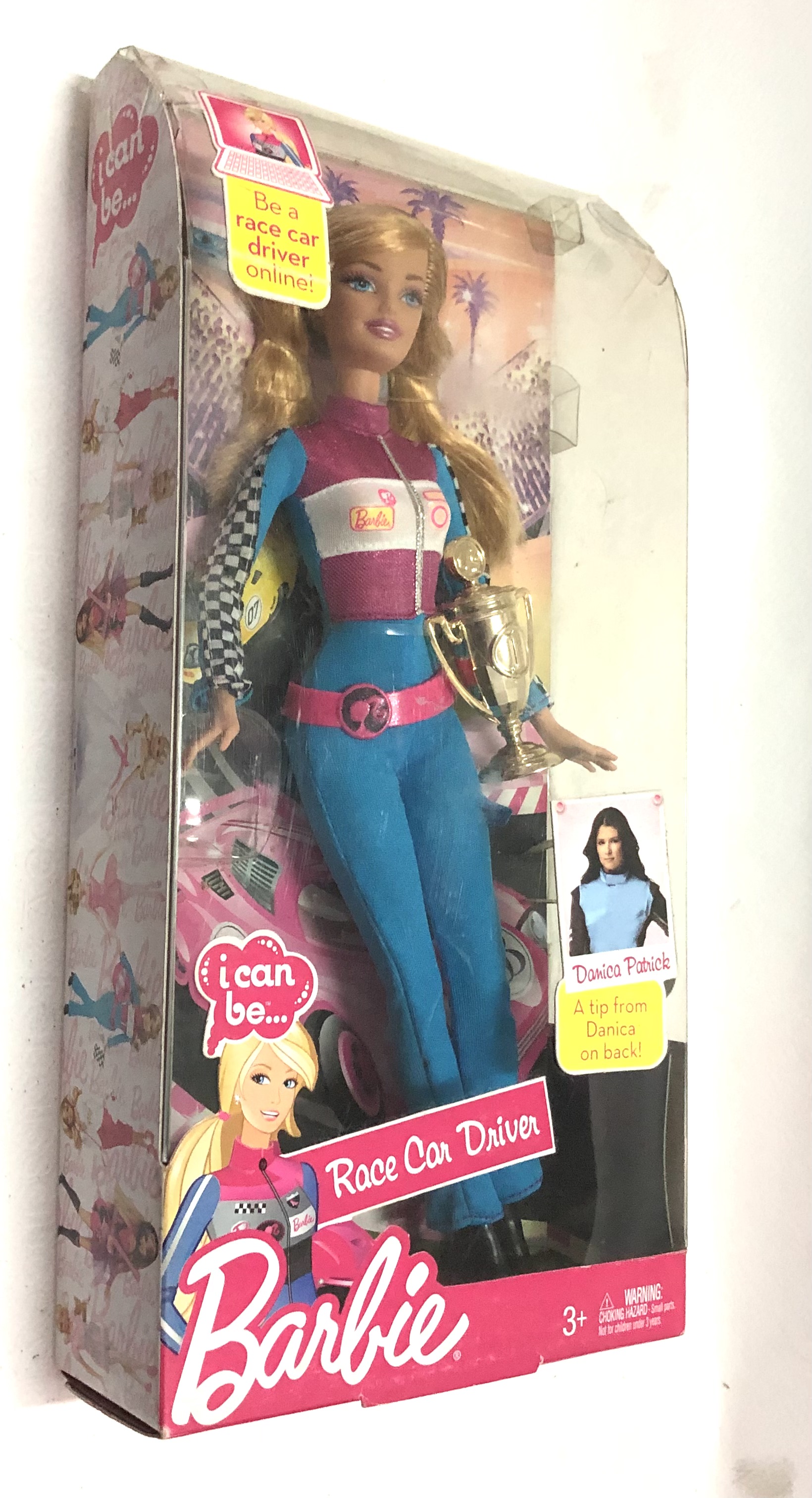 มือ1 เก่าเก็บ ตุ๊กตาบาร์บี้อาชีพ Barbie I can be... Race Car Driver บาร์บี้ขับรถซิ่ง