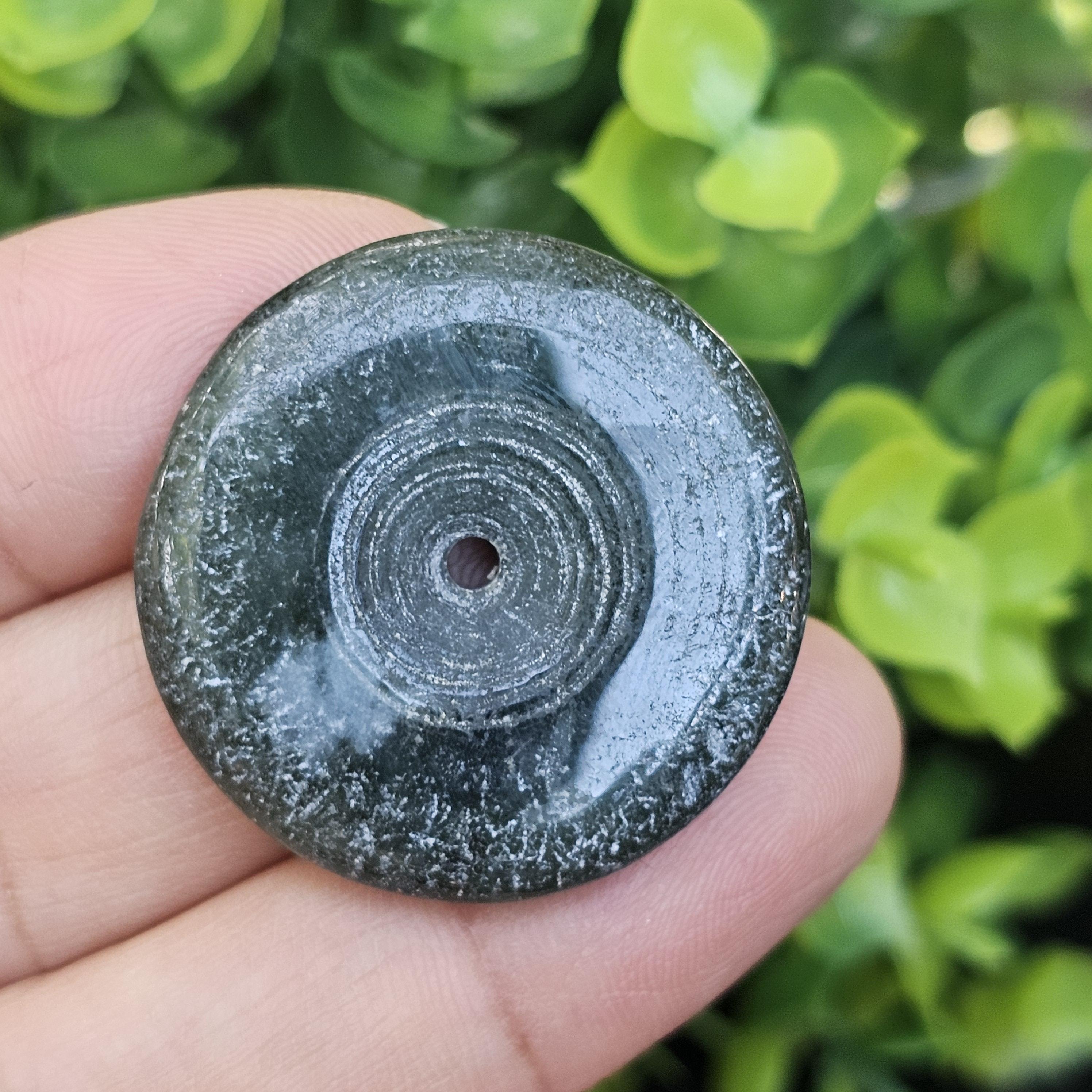หยก พม่า แท้ Jade จี้โดนัทหยก (Bi-dise jadeite) พม่า (Myanmar) 62.44 กะรัต (Cts.)