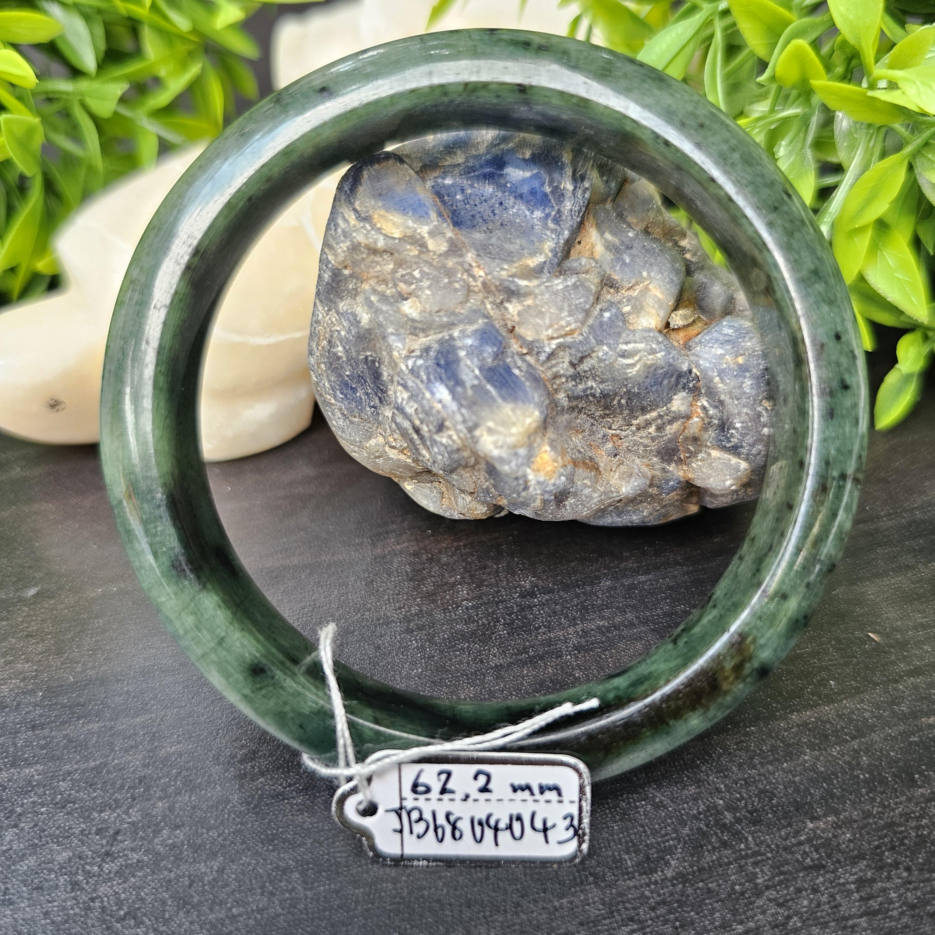 JB6804043 หยก พม่า แท้ Jade กำไลหยก 62.2 มม. (Jadeite bracelet) พม่า (Myanmar)