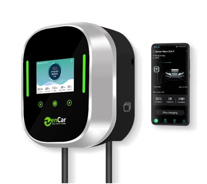 ชุดชาร์จรถไฟฟ้า 32A 22Kw EV ชาร์จ zencar Type.2