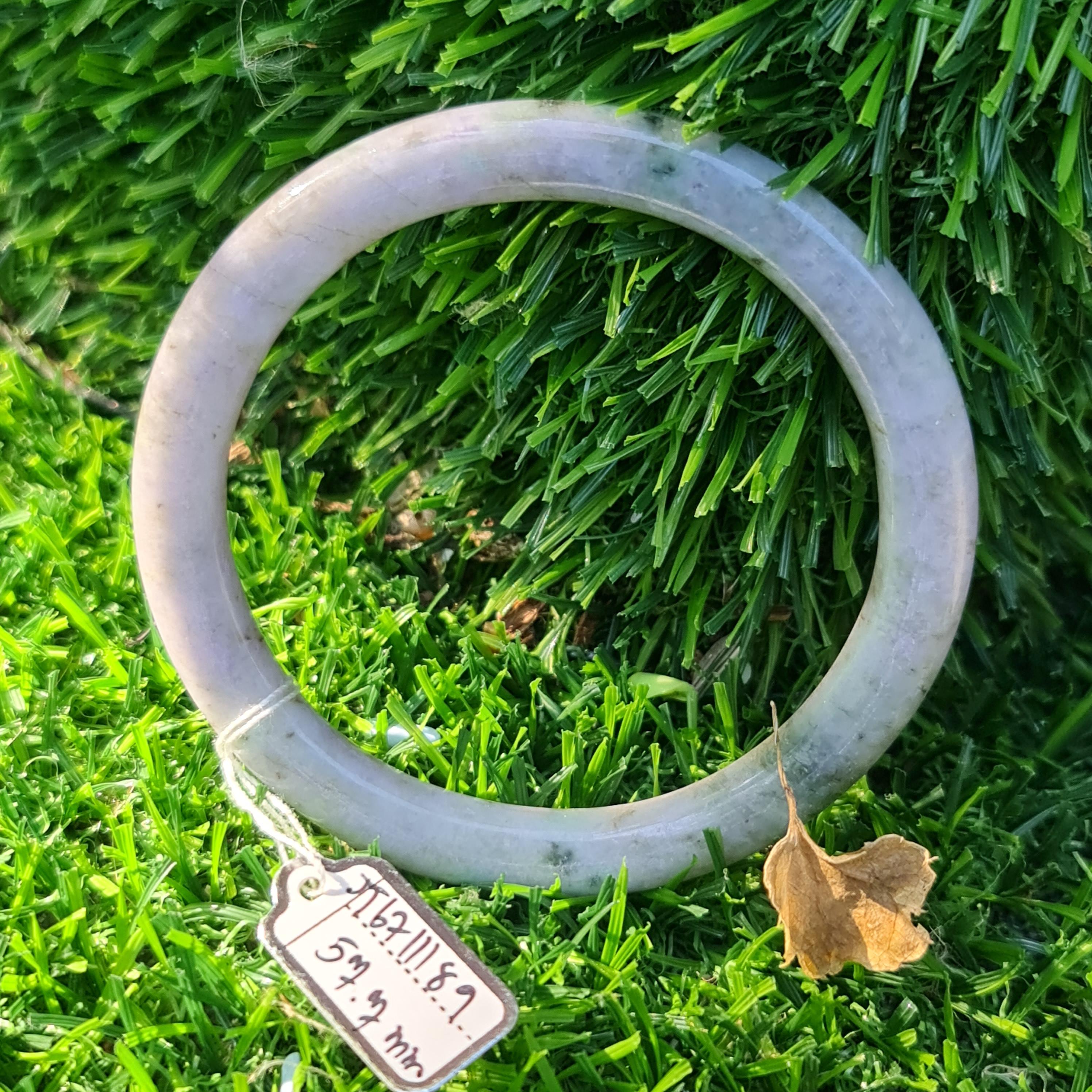 JB6711189 หยก พม่า แท้ Jade กำไลหยก 57.7 มม. (Jadeite bracelet) พม่า (Myanmar)
