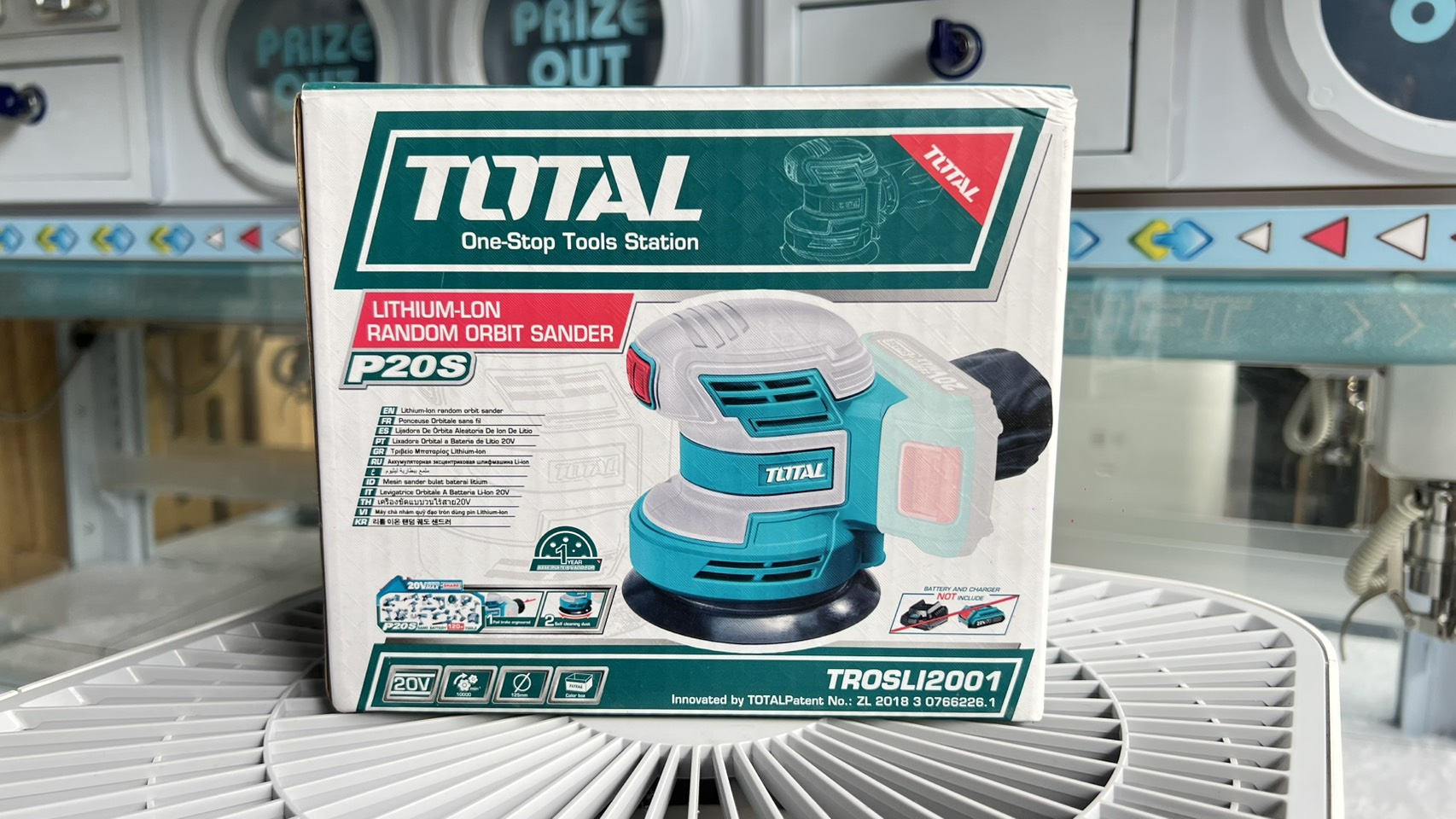 Total เครื่องขัดกระดาษทรายกลมแบตเตอรี่ไร้สาย 20V.(เครื่องเปล่า) รุ่น TROSLI -2001