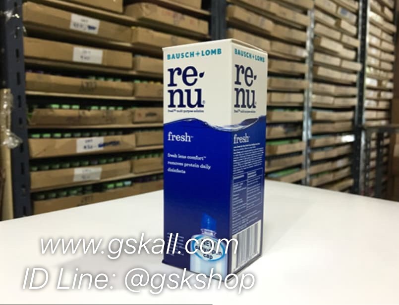น้ำยาล้างคอนแทคเลนส์ Renu