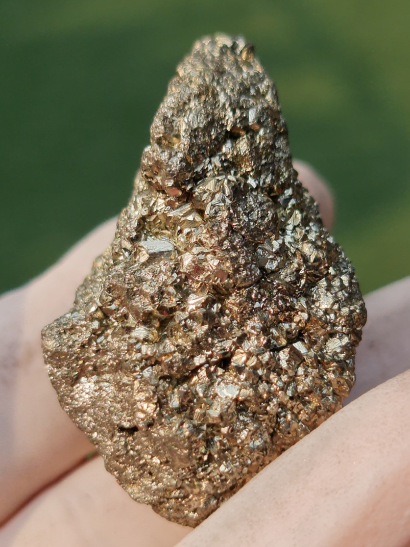 ก้อนผลึก ไพไรท์ Raw Rough Pyrite 58.0 กรัม (Grams) พลอยแท้ อัญมณีมงคลประจําวันเกิด เครื่องประดับพลอย