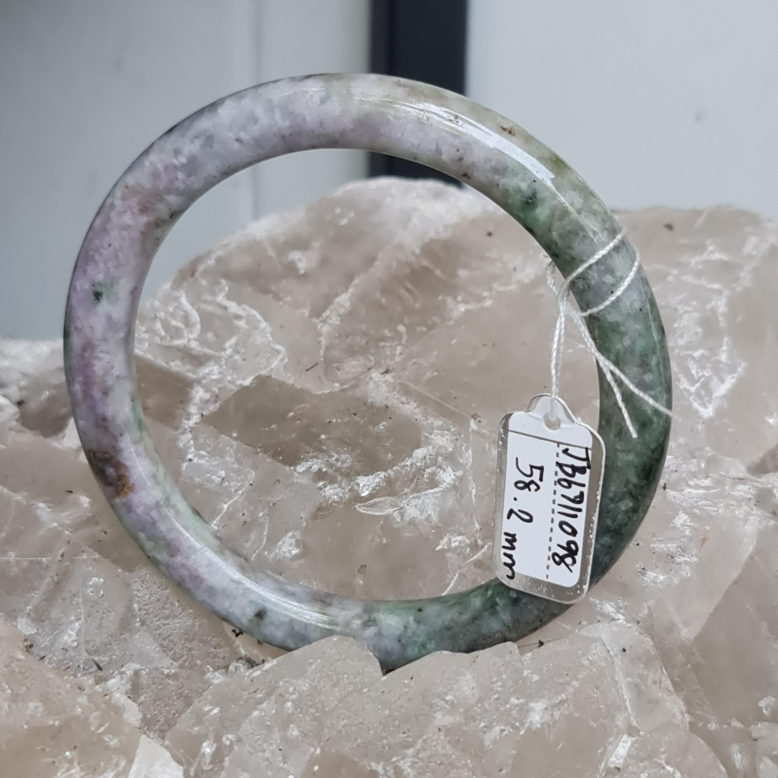 JB6711098 หยก พม่า แท้ Jade กำไลหยก 58.2 มม. (Jadeite bracelet) พม่า (Myanmar)