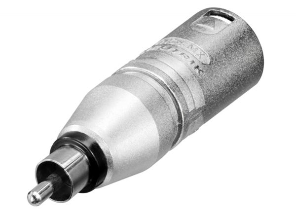 Neutrik NA2MPMM 3 pole XLR Male – RCA / phono plug