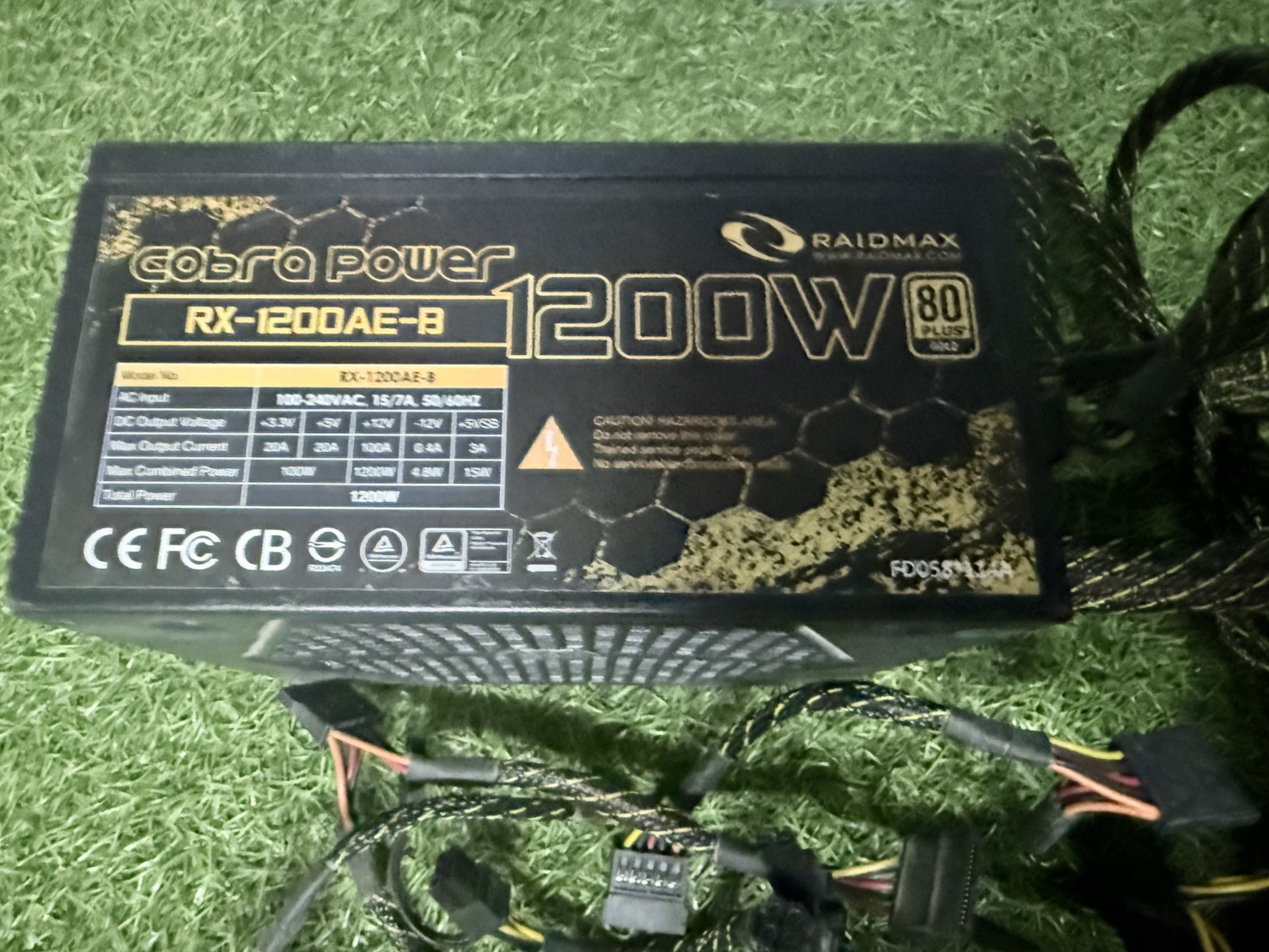 POWER SUPPLY Cobra RX-1200AE-B 1200W สายตามรูป