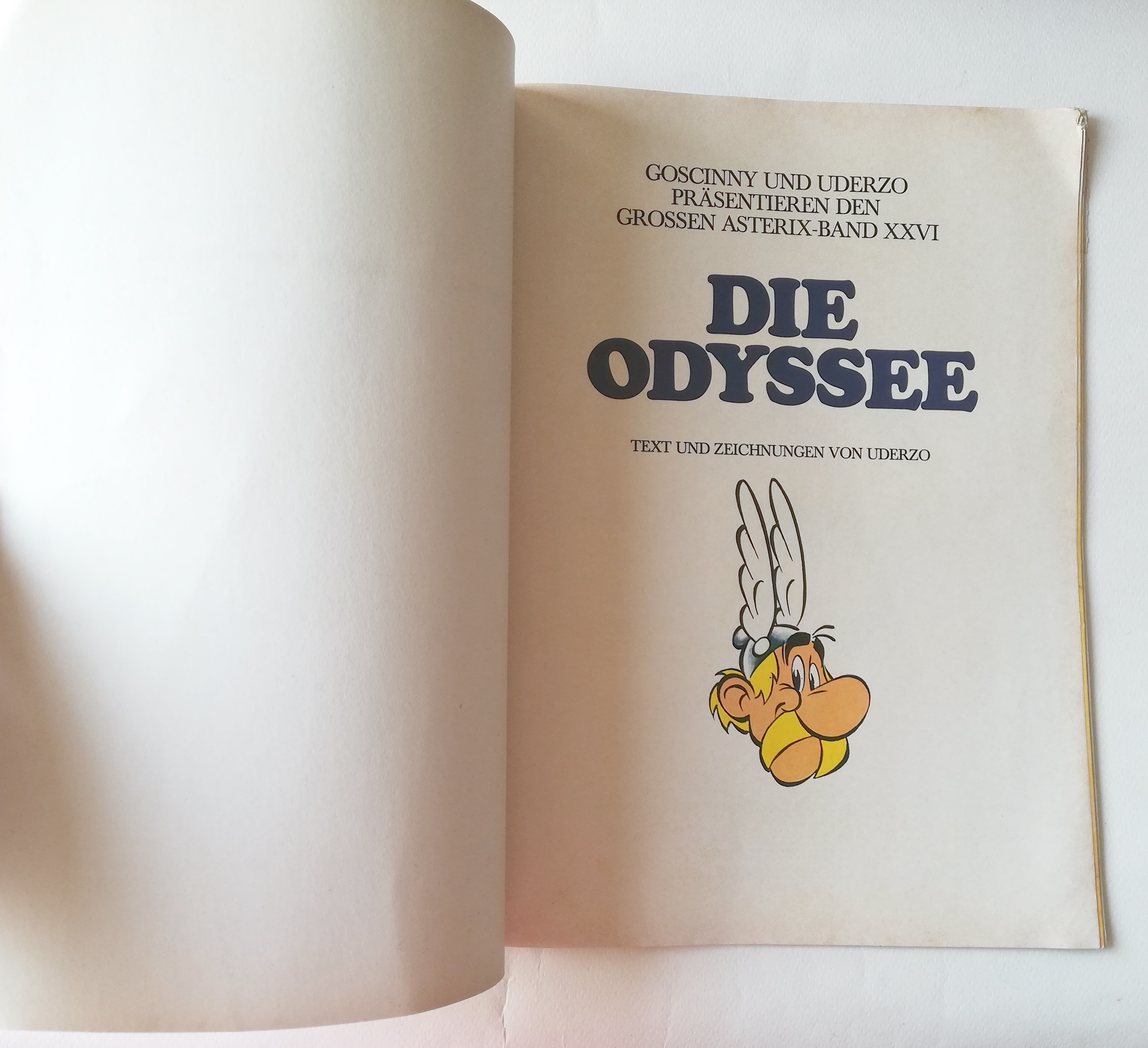 หนังสือการ์ตูนภาษาเยอรมัน R. GOSCINNY - A. UDERZO BAND XXVI Asterix UND Obellx DIE ODYSSEE TEXT UND ZEICHNUNGEN VON UDERZO EHAPA VERLAG STUTTGART